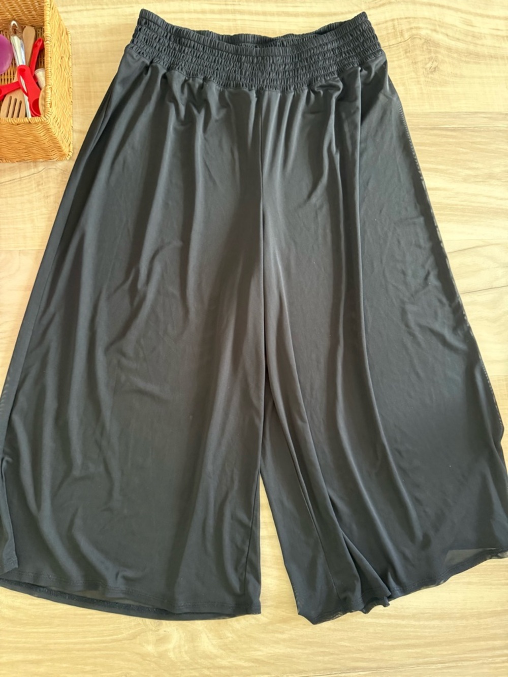 Torrid Mesh High Waist Swim Cover Up Black, Berry, 1X 14/16